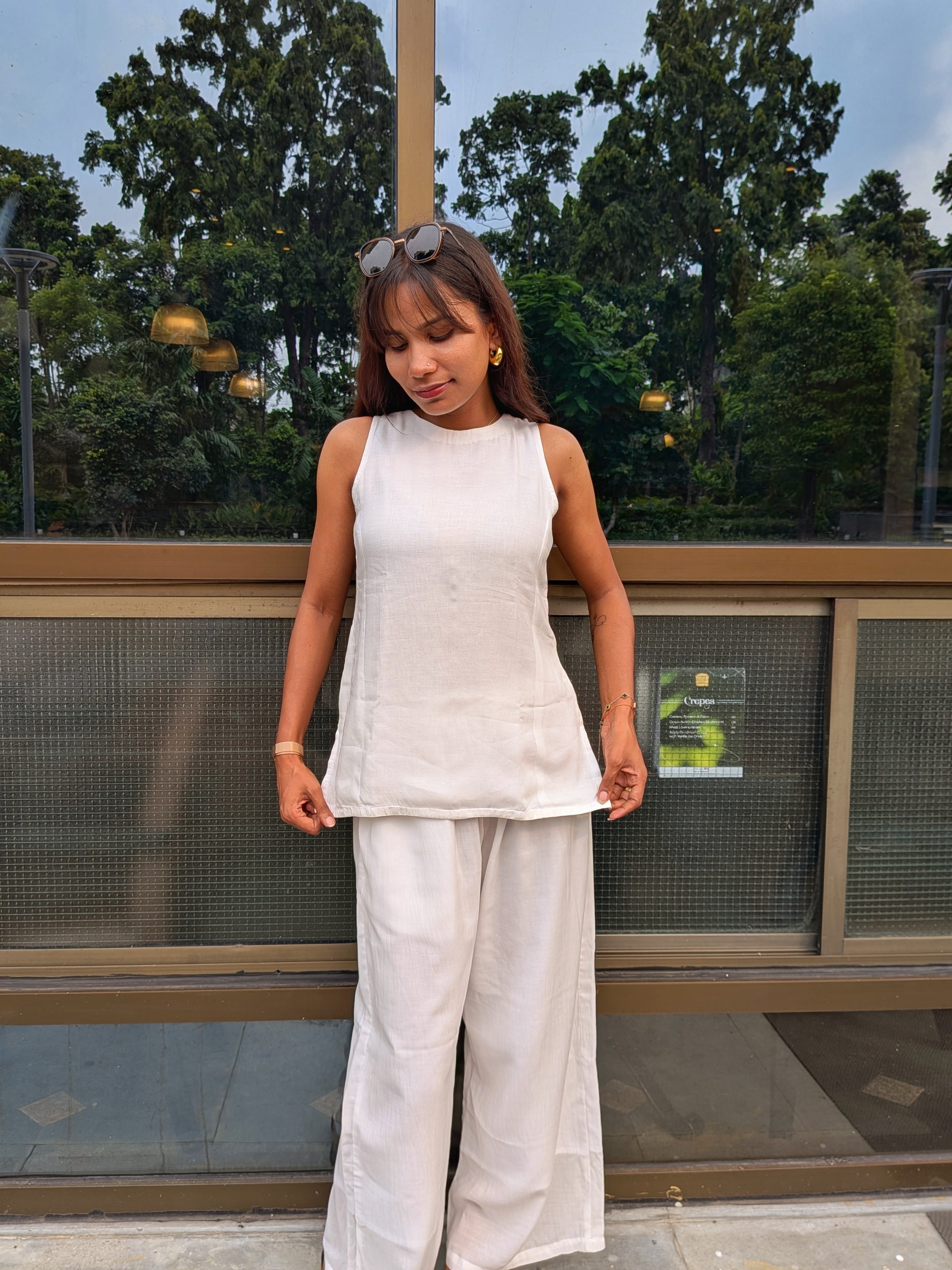Hans White Co-Ord set