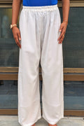 White Loose Fitting Pants