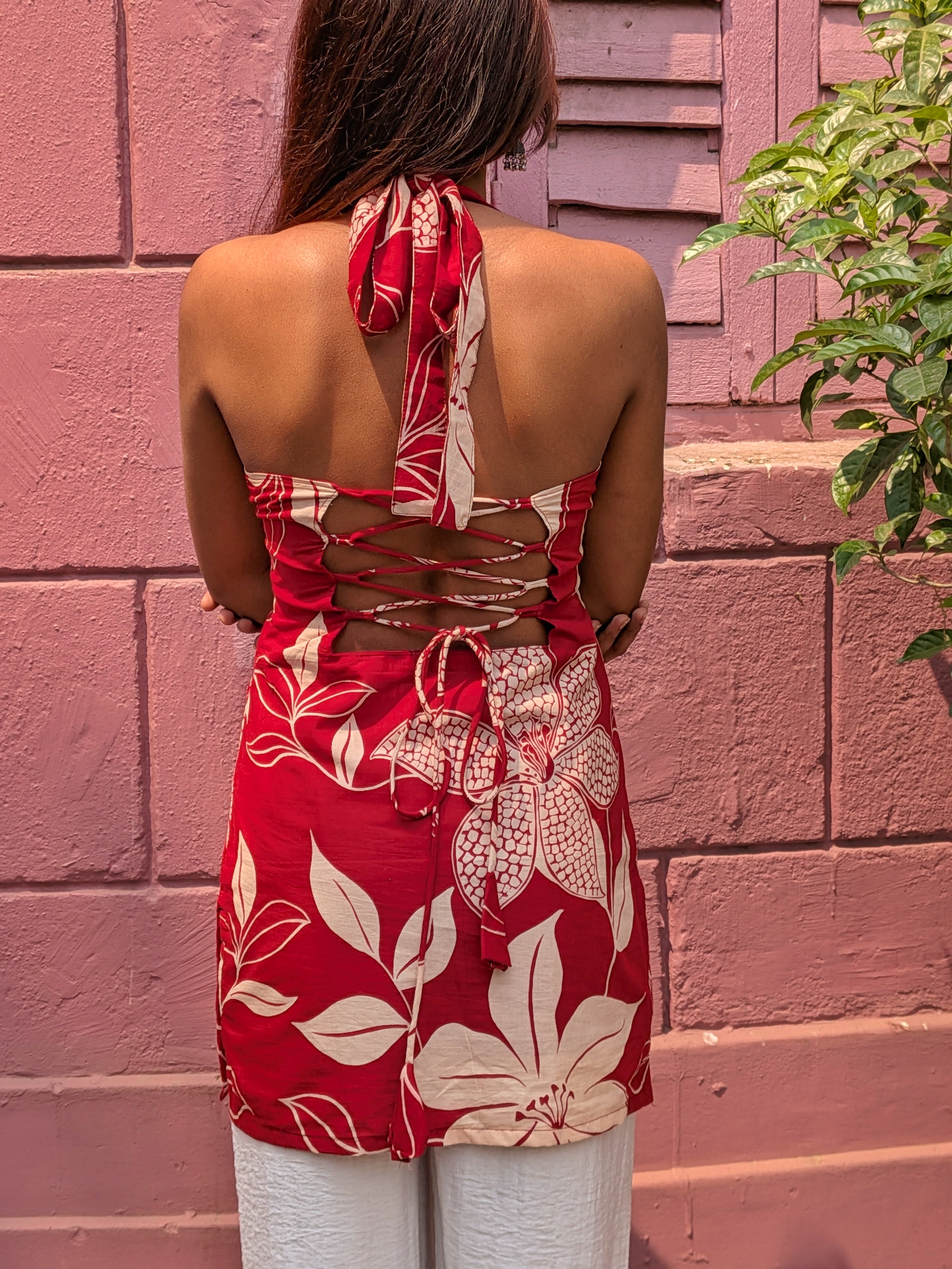 Neha backless short kurti