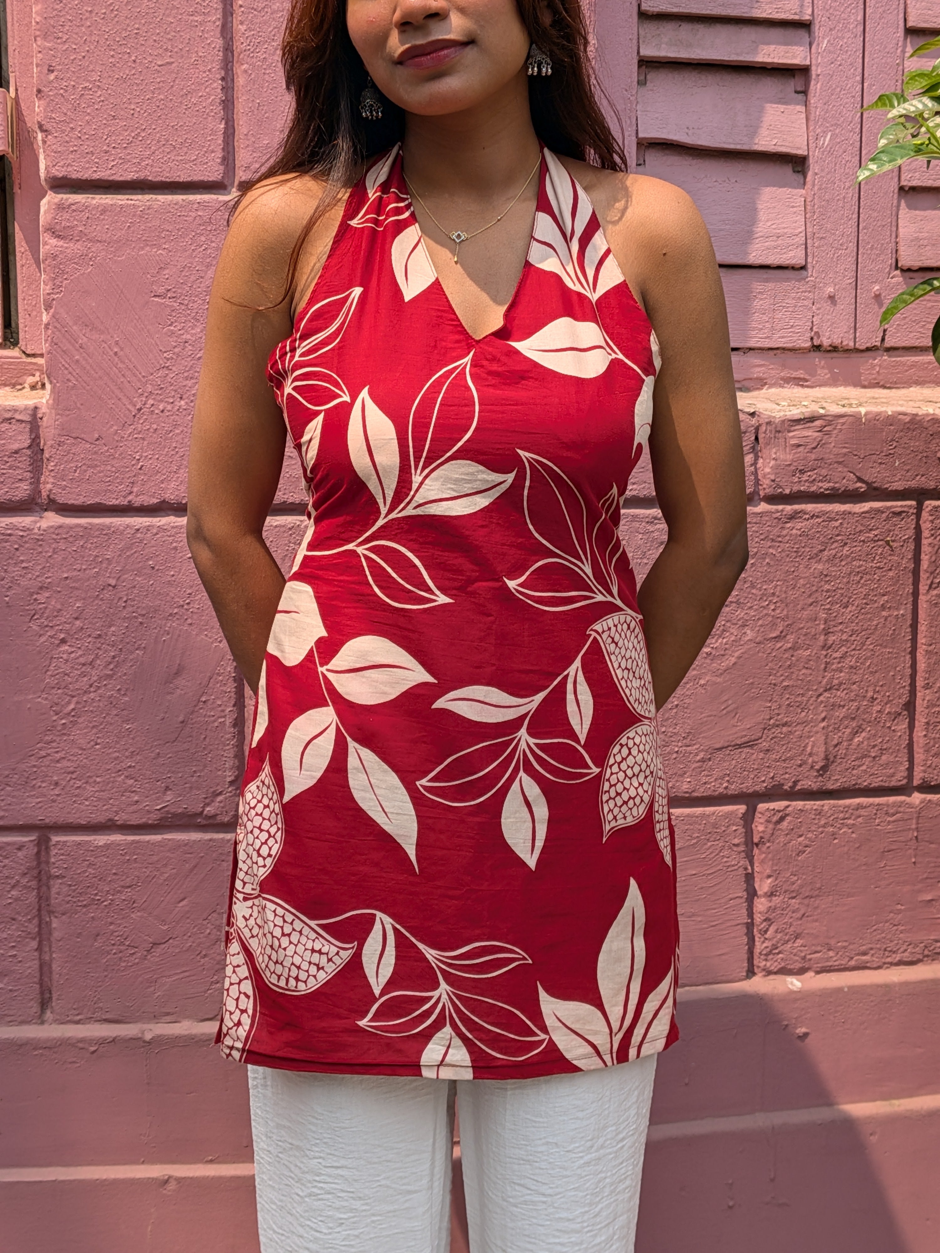 Neha backless short kurti