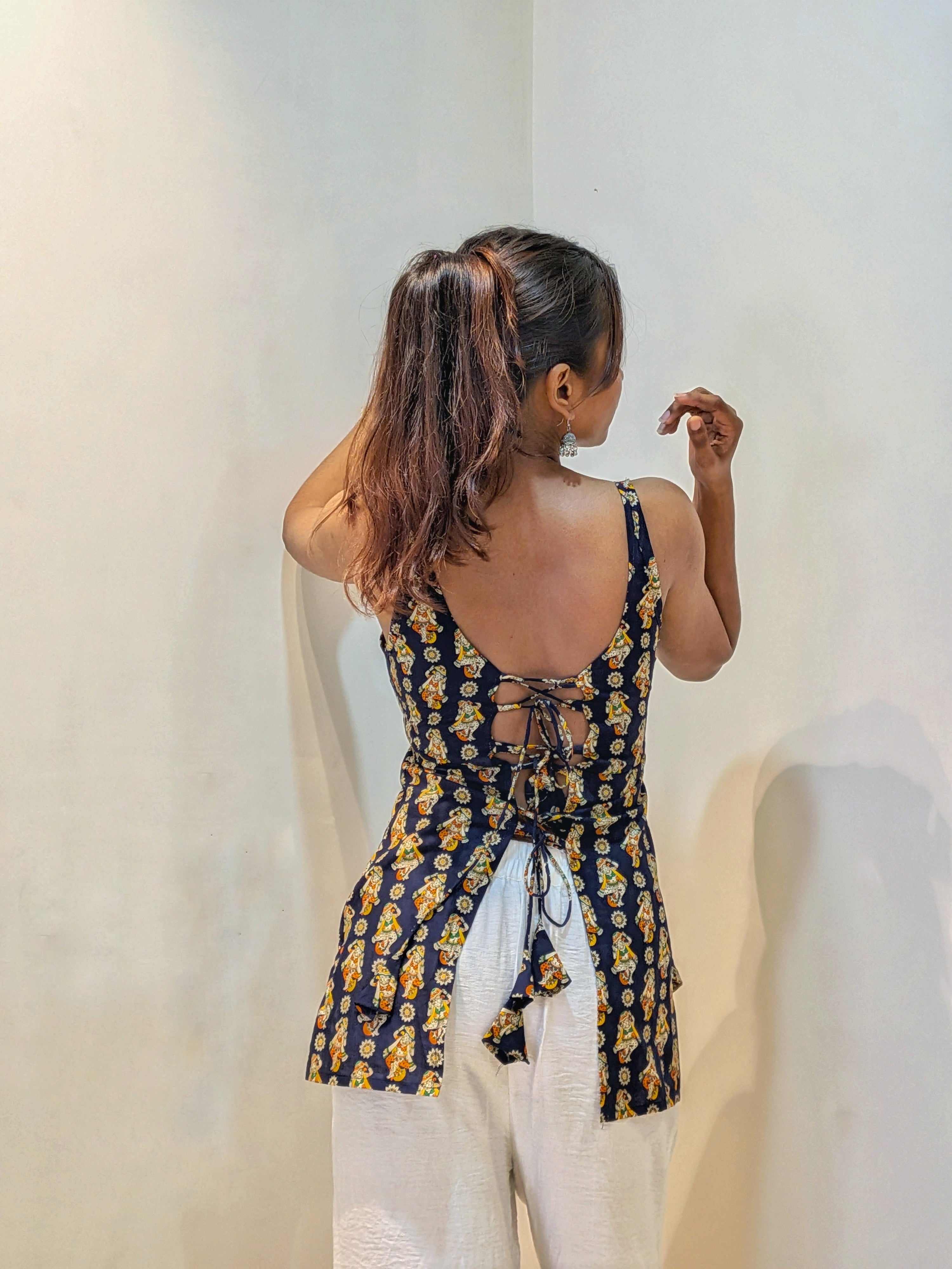 Akanksha Padded backless kurti