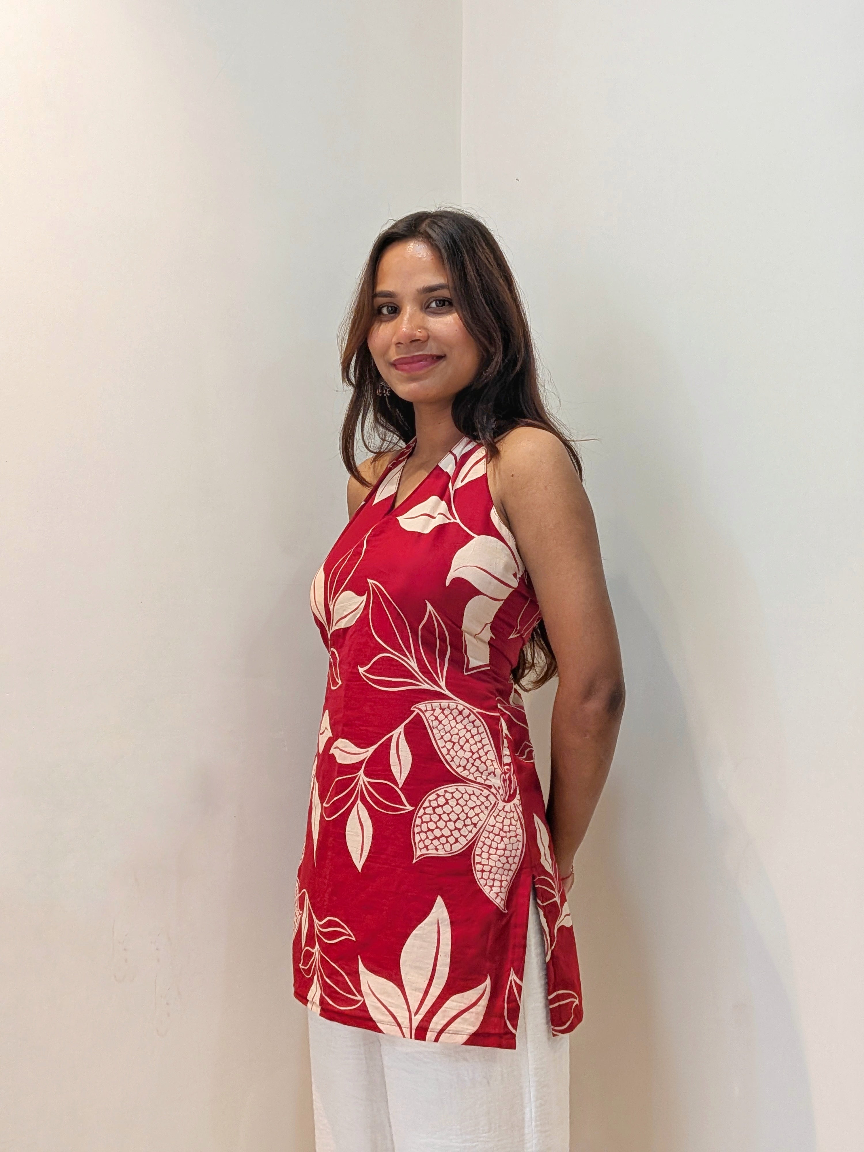 Neha backless short kurti